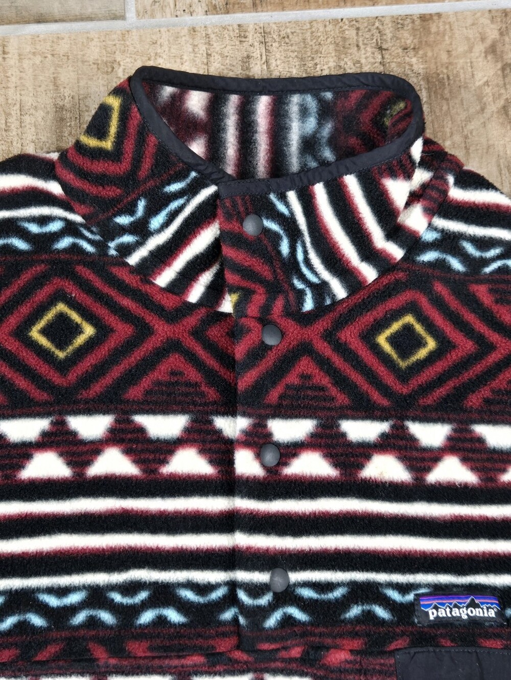 Patagonia Synchilla Snap-T Fleece Pullover Mens Large Aztec Geo Saltillo Jacket - Picture 4 of 16